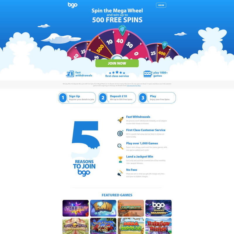 BGO Casino screenshot 1