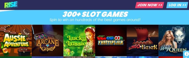 rise casino homepage offers gambling games, pierwszy dodatkowy depozyt i promocje dla zupełnie nowego logo gracza