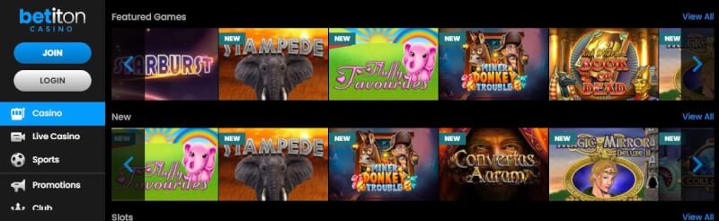 betiton website provides gambling games, bonus za pierwszy depozyt i promocje dla zupełnie nowego logo gracza