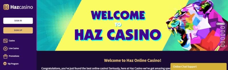 haz casino website offers casino games, dodatek do pierwszej wpłaty i kampanie dla nowych graczy-logo