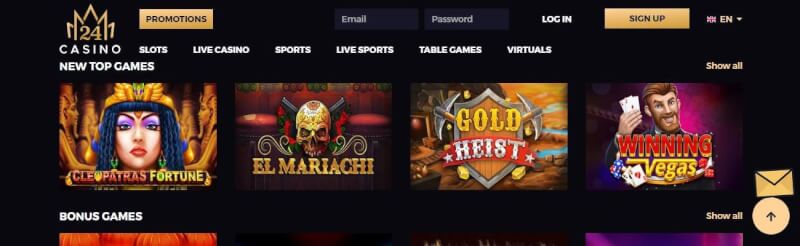 24monaco casino website offers casino games and offers for new players-logo