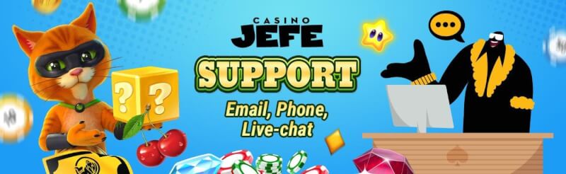 Casino Jefe support choices, a quarter-hour help guarantee-logo