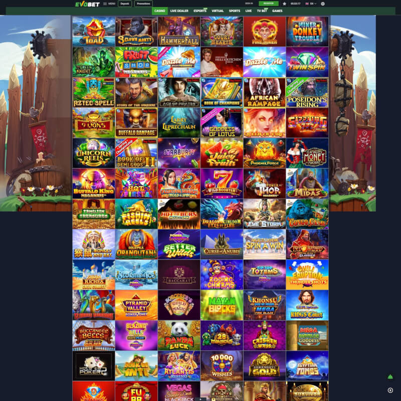 EvoBet Casino screenshot 2