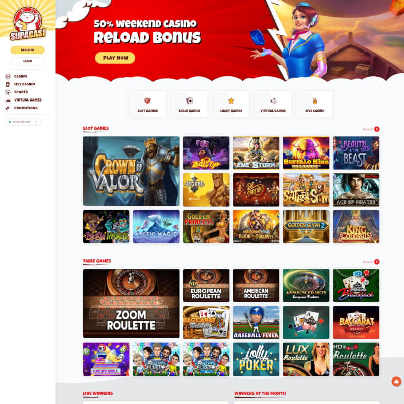 Supacasi screenshot 1