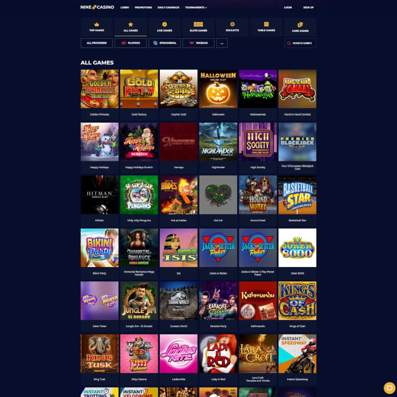 Nine Casino screenshot 2