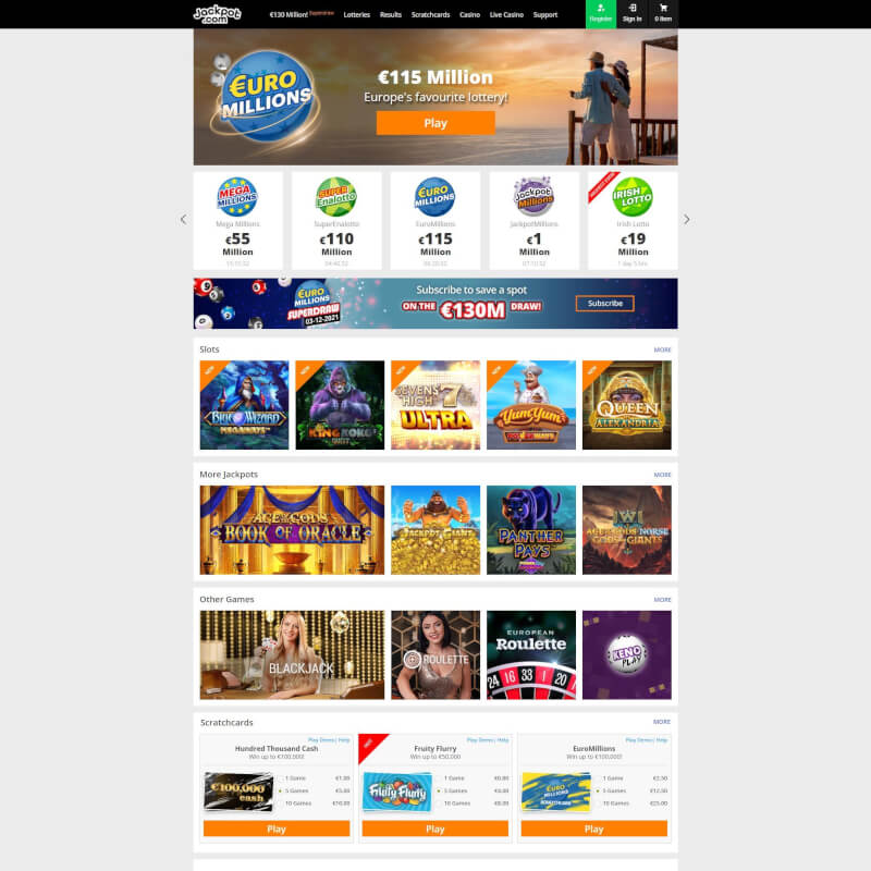 Jackpot.com screenshot 1
