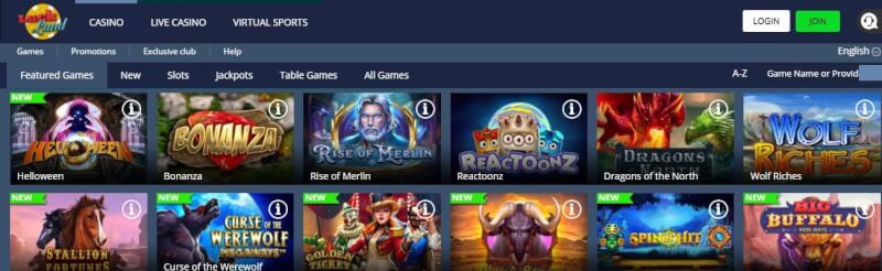 luckland casino homepage provides gambling games, pierwszy dodatkowy depozyt i kampanie dla nowych graczy-logo