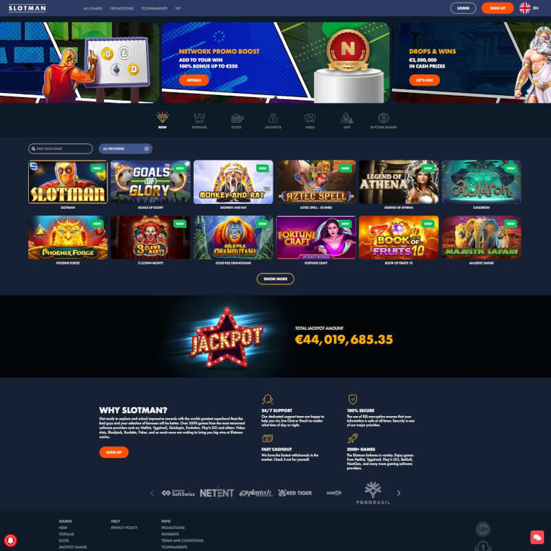 Slotman Casino screenshot 1