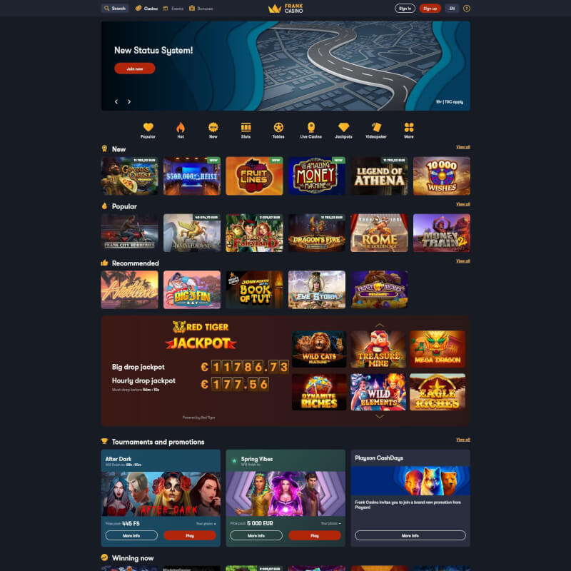 Frank Casino screenshot 1