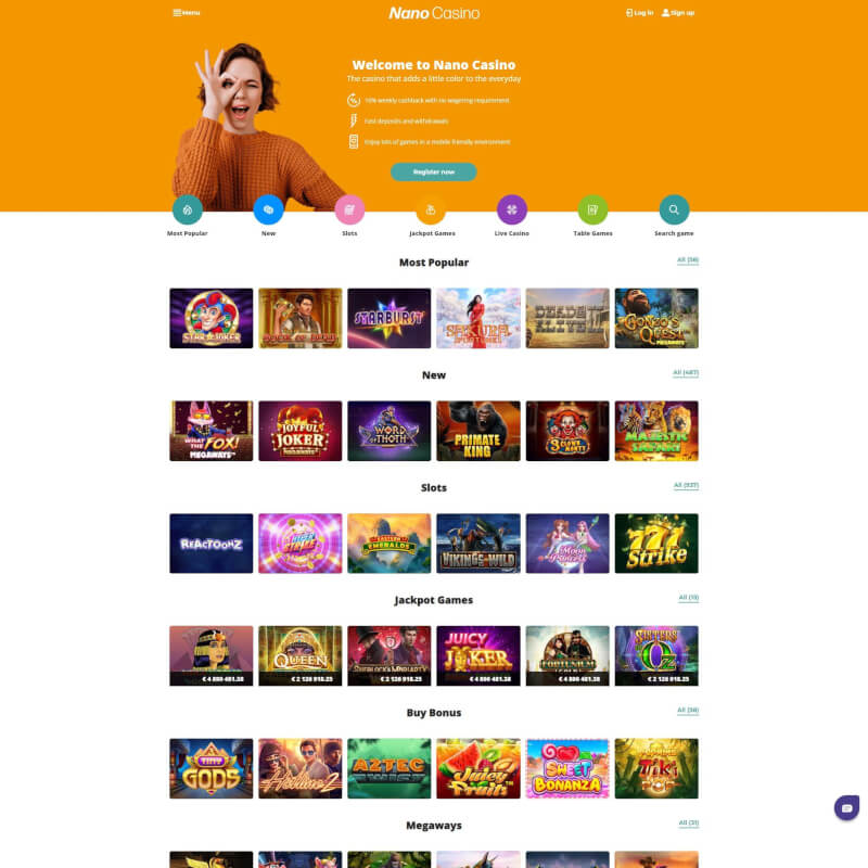 Nano Casino screenshot 1