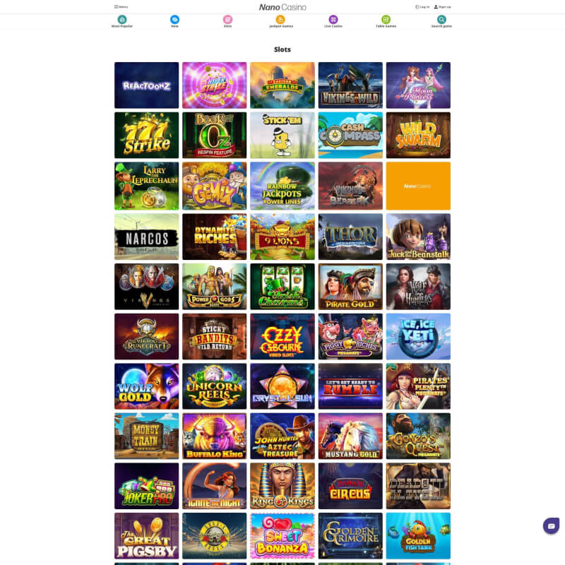 Nano Casino screenshot 2