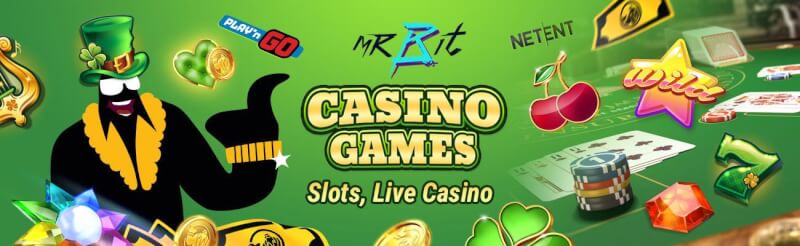 mr bit casino offers different gambling games like slot machines, gry hazardowe w czasie rzeczywistym, takie jak blackjack, logo bakarata i ruletki