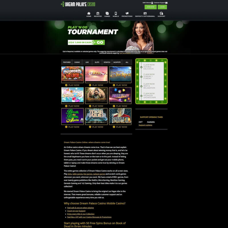 Dream Palace Casino screenshot 1