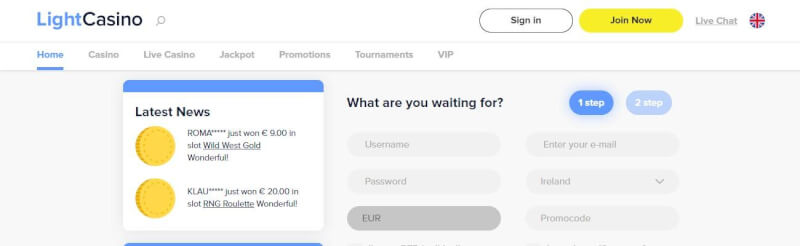 light casino website offers gambling games, pierwszy dodatkowy depozyt i promocje dla zupełnie nowego logo gracza