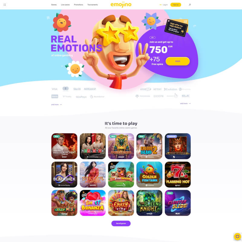 Emojino Casino screenshot 1
