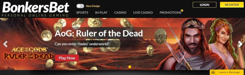bonkersbet website offers casino games and campaigns for brand new players-logo