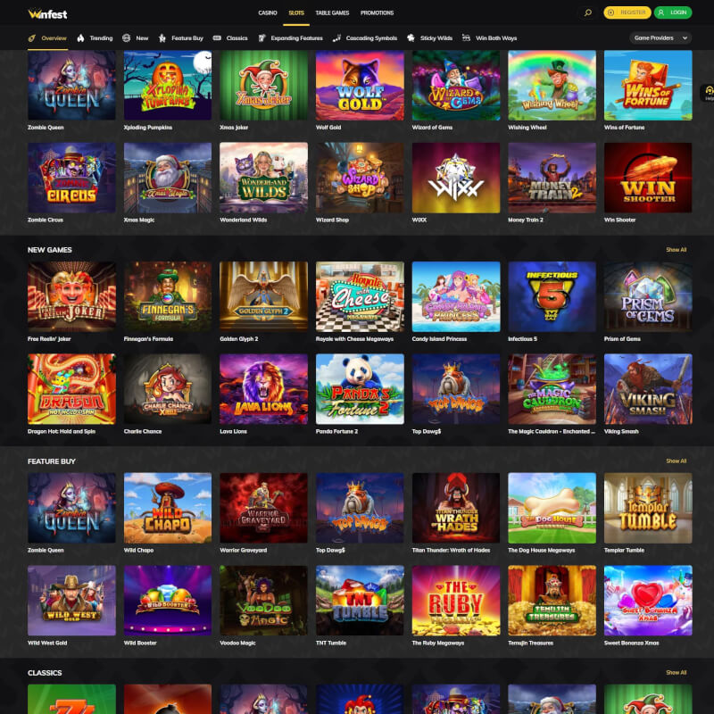 WinFest Casino screenshot 1