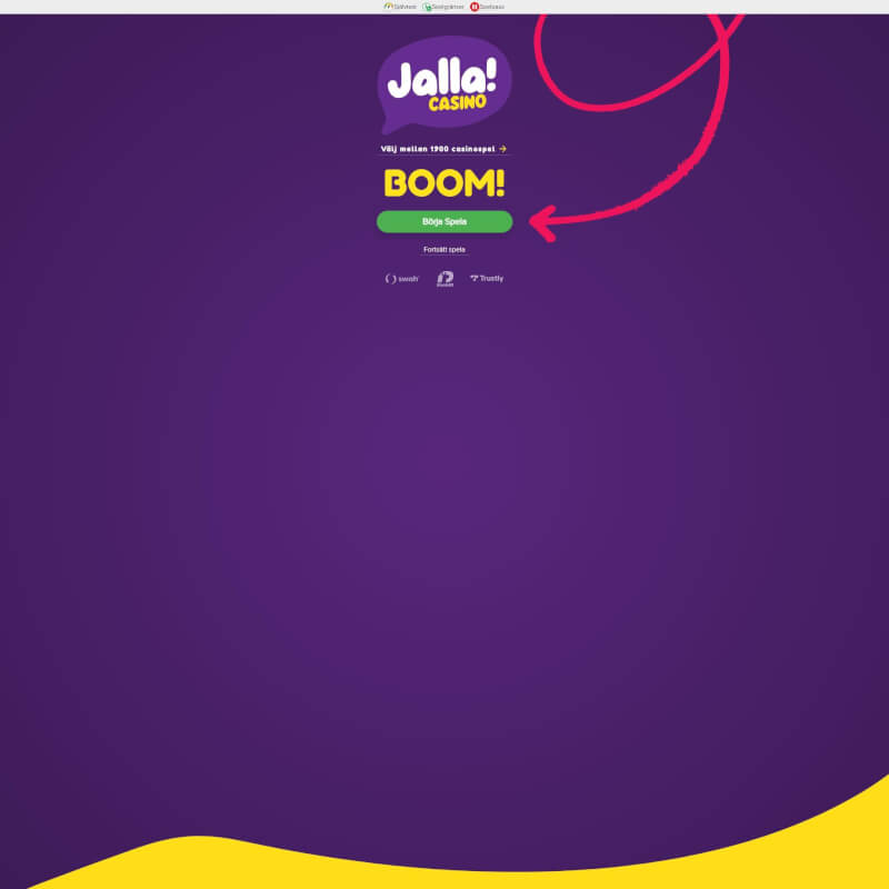 Jalla Casino screenshot 1