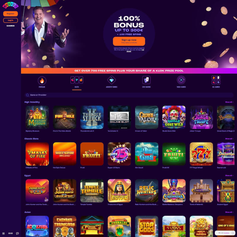 Wheelz Casino screenshot 2