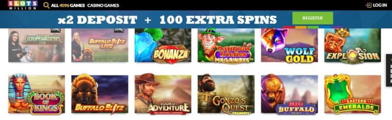 slotsmillion homepage provides casino games, dodatek do pierwszej wpłaty i kampanie dla nowych graczy-logo