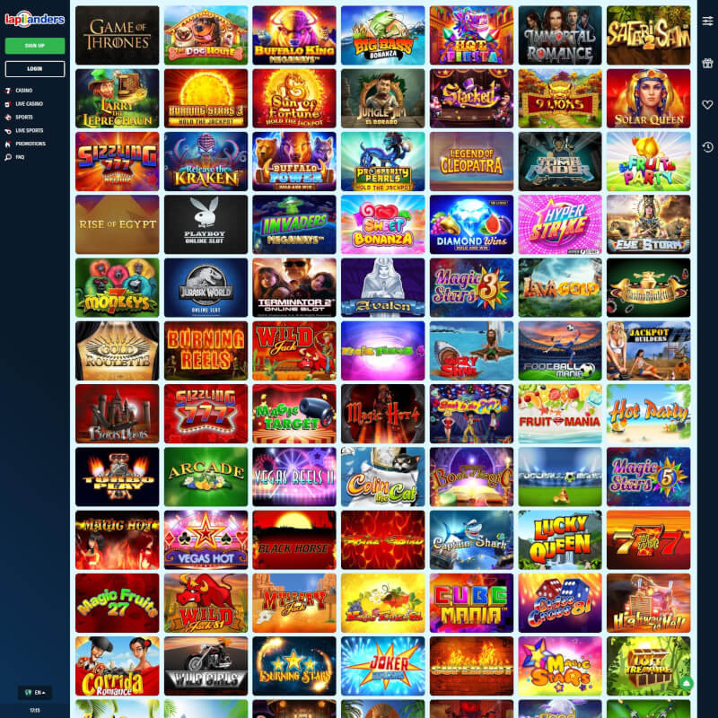 Lapilanders Casino screenshot 2