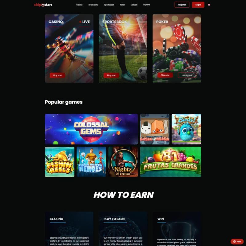 Chipstars Casino screenshot 1