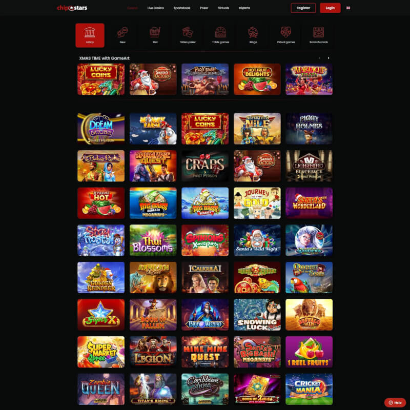 Chipstars Casino screenshot 2