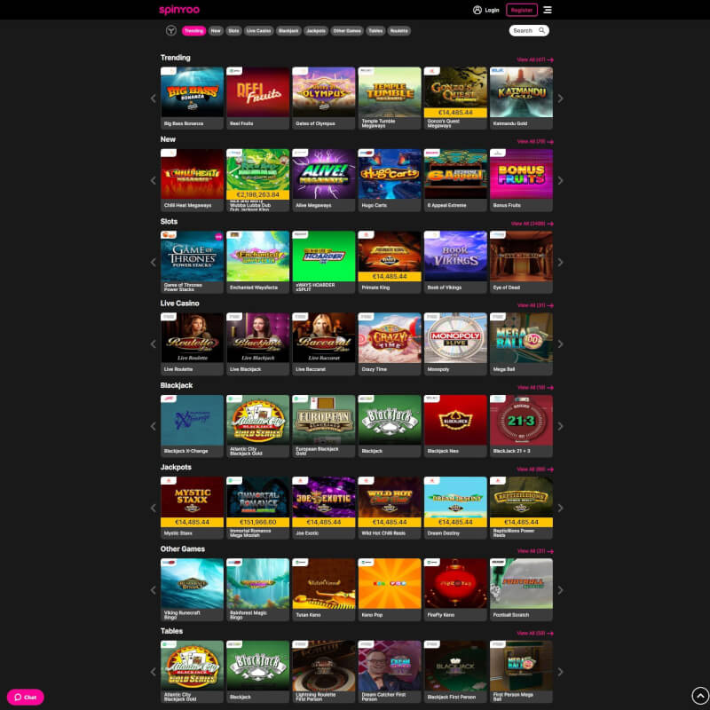 Spinyoo Casino screenshot 2