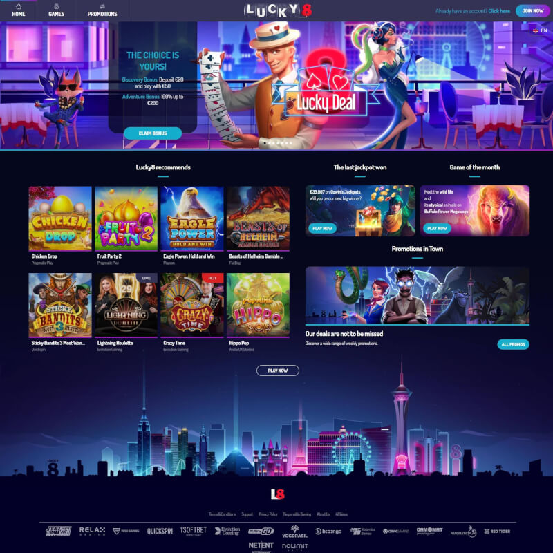 Lucky8 Casino screenshot 1