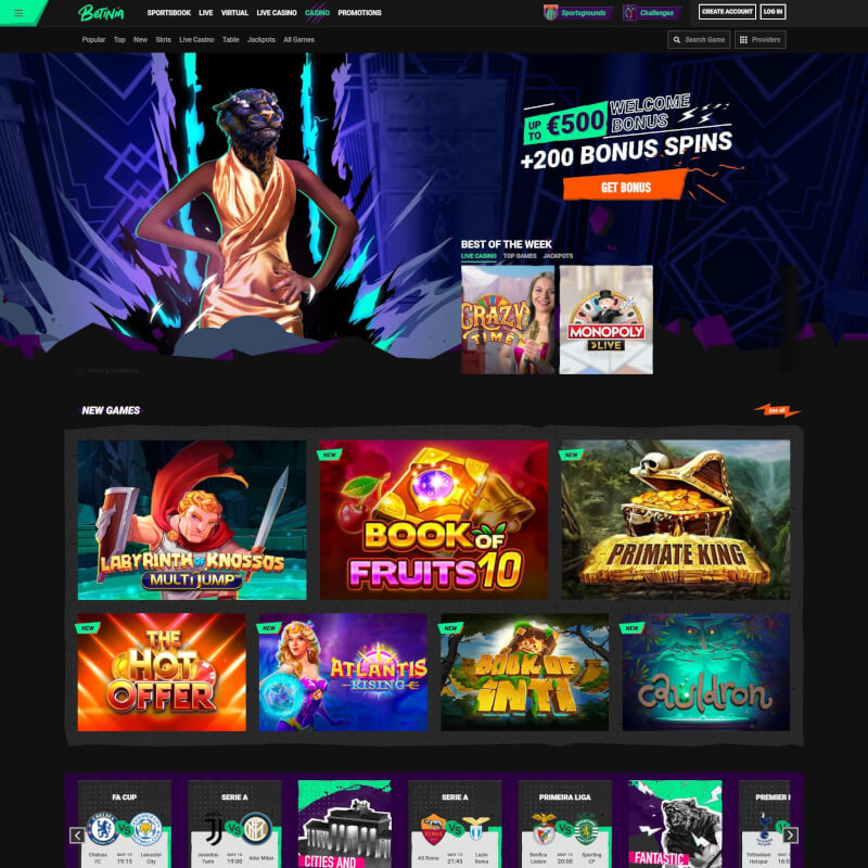 Betinia Casino screenshot 1