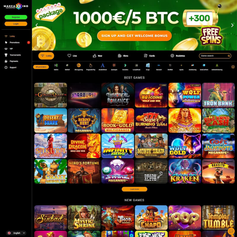 MaxCazino screenshot 1