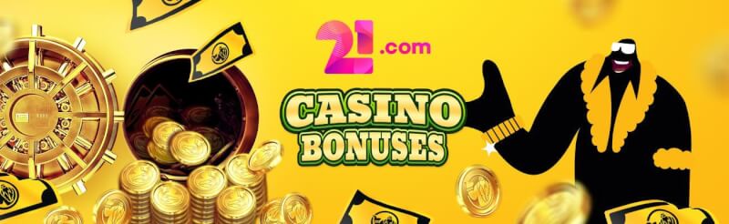 21.com provides new people welcome bonus without extra codes-logo