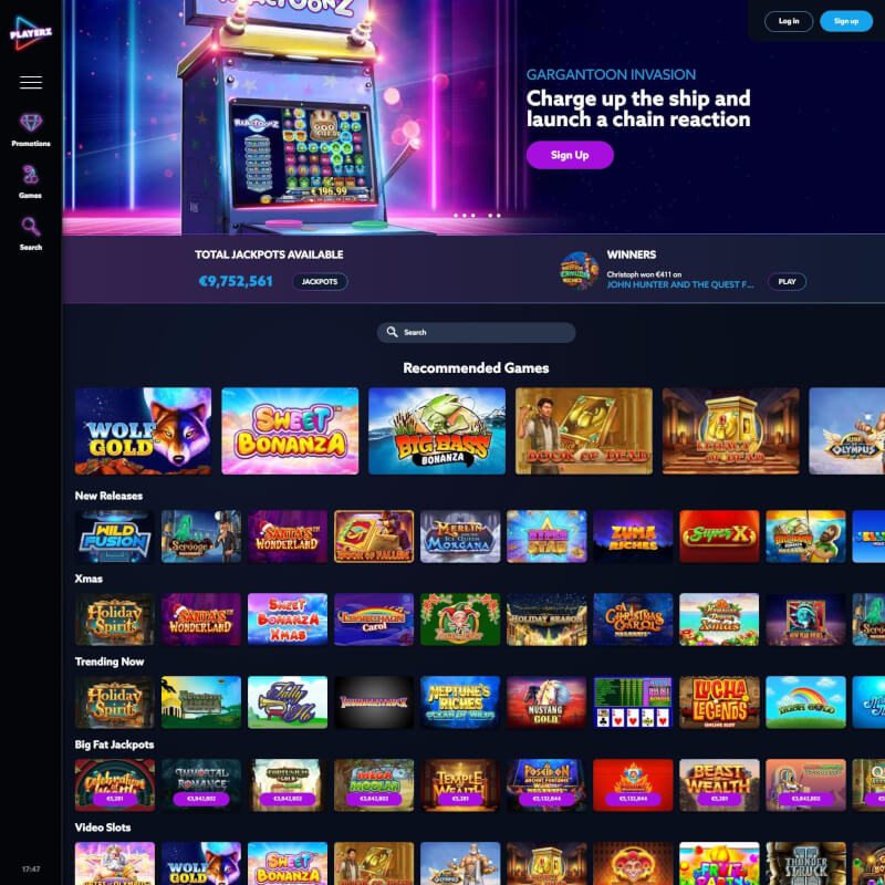 Playerz Casino screenshot 1