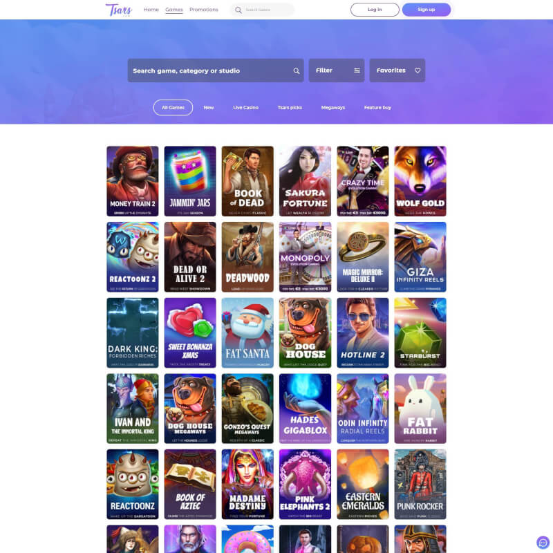 Tsars Casino screenshot 2