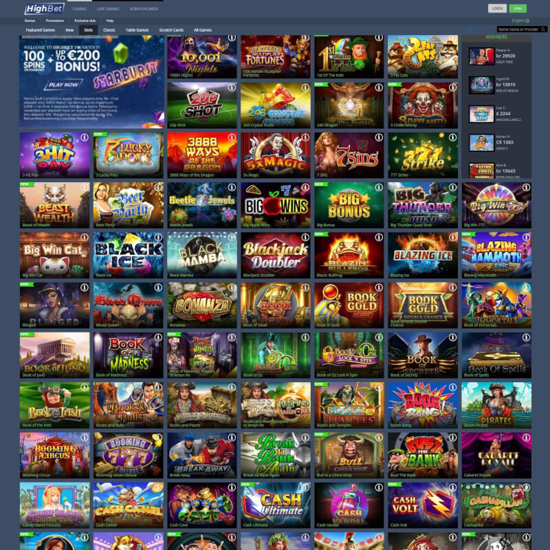 Highbet screenshot 2