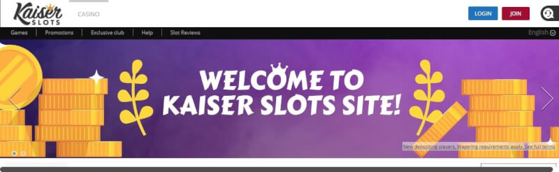 kaiserslots casino website provides gambling games, dodatek do pierwszej wpłaty i kampanie dla nowych graczy-logo