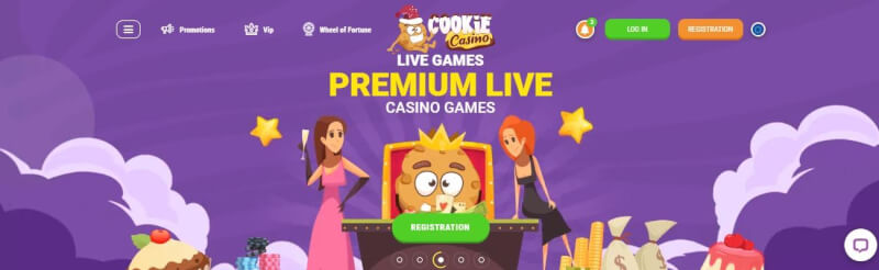 cookie casino website provides gambling games, bonus od pierwszego depozytu i promocje dla zupełnie nowych graczy-logo