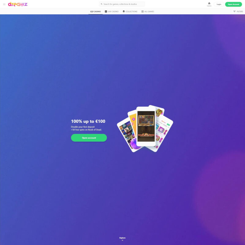 Dreamz Casino screenshot 1