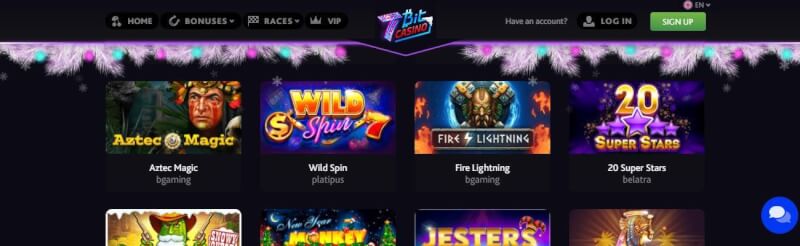7bit casino website offers casino games, bonus od pierwszego depozytu i oferty dla nowych graczy-logo