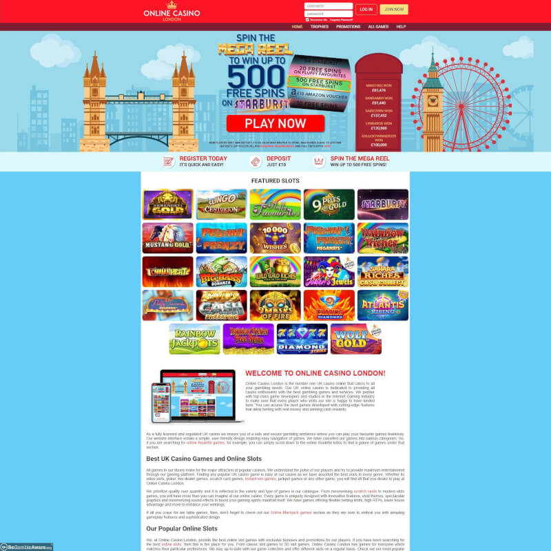 Online Casino London screenshot 1