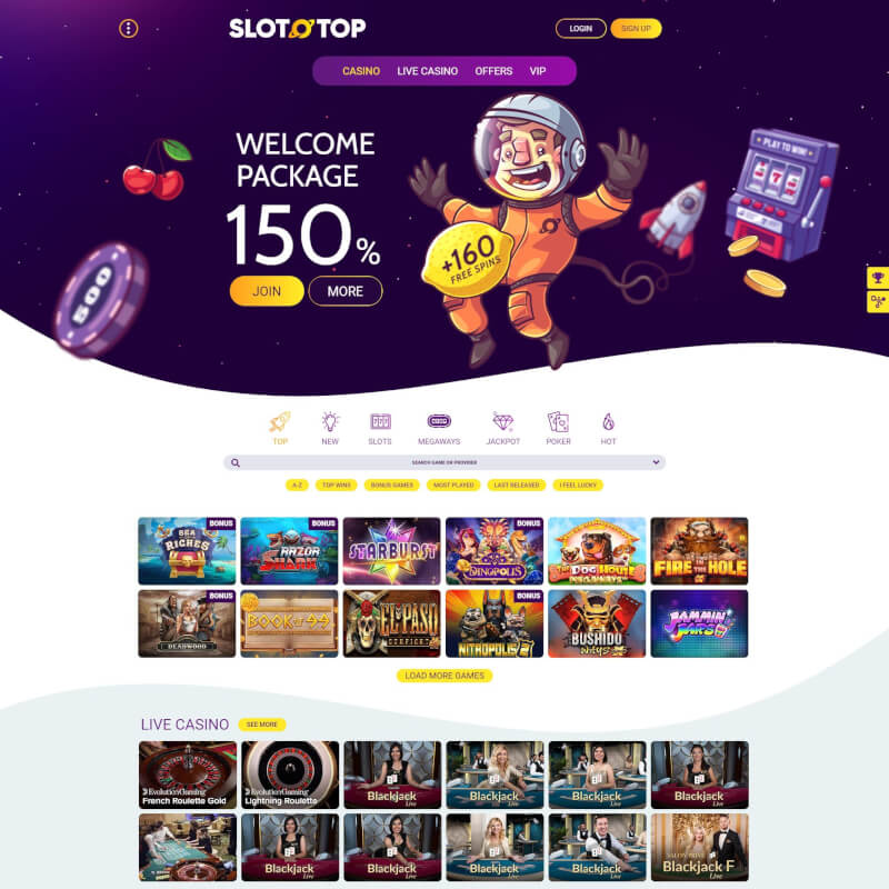 SlotoTop Casino screenshot 1