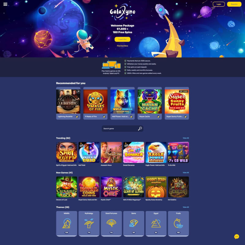 Galaxyno screenshot 1