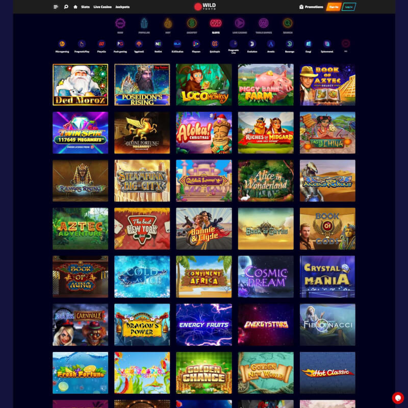 Wild Tokyo Casino screenshot 2