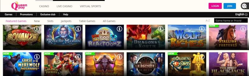queenplay website offers casino games and promotions for brand new players-logo