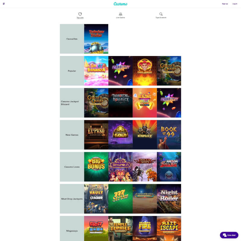 Casumo screenshot 2