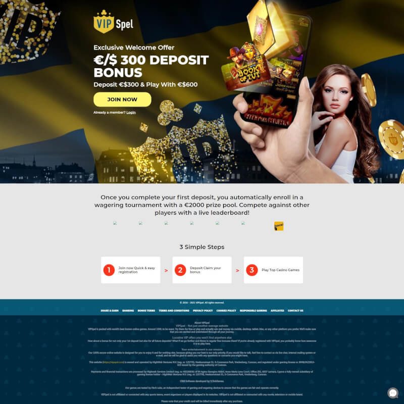 VipSpel screenshot 1