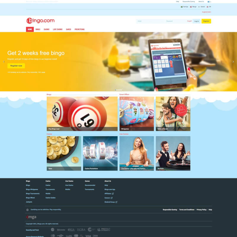 Bingo.com screenshot 1