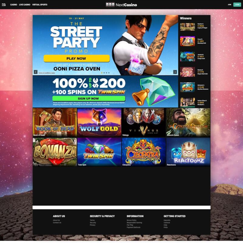 NextCasino screenshot 1