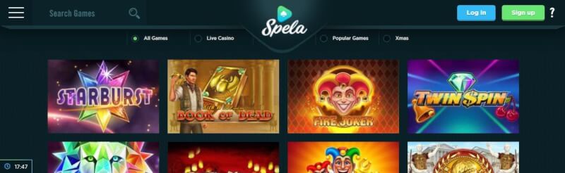 spela casino homepage offers gambling games, bonus od pierwszego depozytu i oferty dla nowych graczy-logo