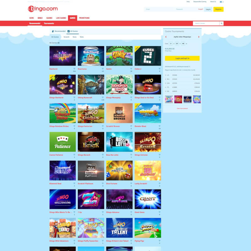 Bingo.com screenshot 2
